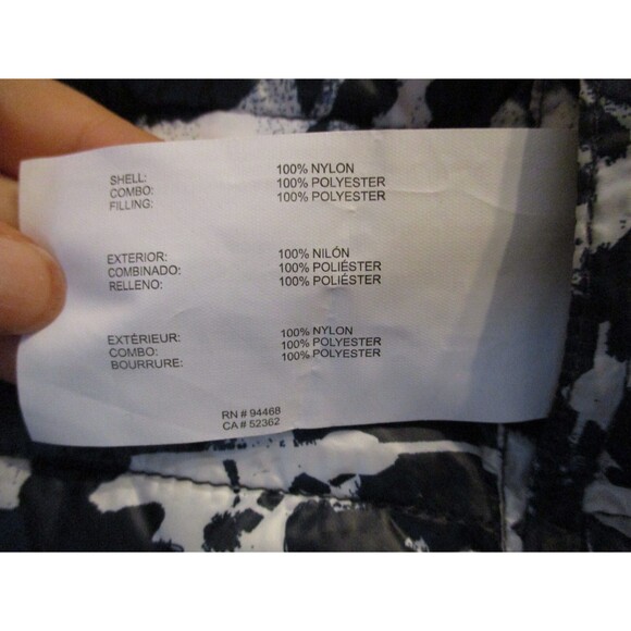 Nautica Womens Reversible Puffer Vest Sz L Navy Blue Zip Front Medium Weight - Picture 8 of 8